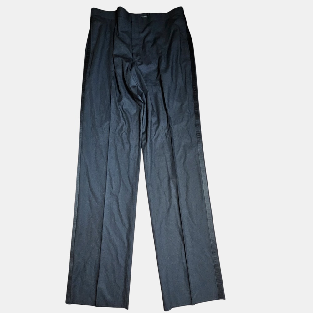 IZOD Mens Flat Front Suit Dress Pants 35W/36 Side Stripe Detail Quiet Luxury NWT